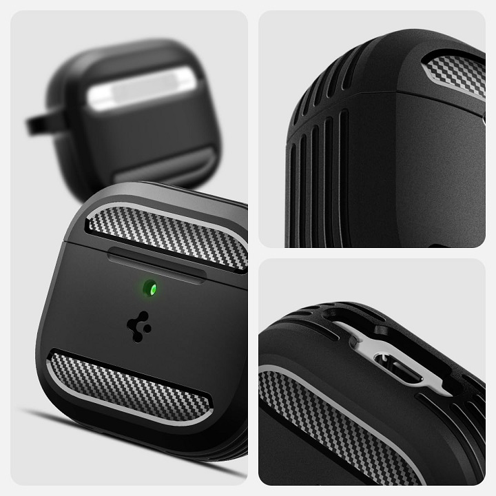 Hộp đựng - Vỏ ốp Airpods 3 Spigen Rugged Armor 6